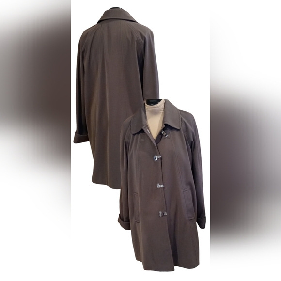 London Fog trench coat size XL brown - Picture 1 of 12
